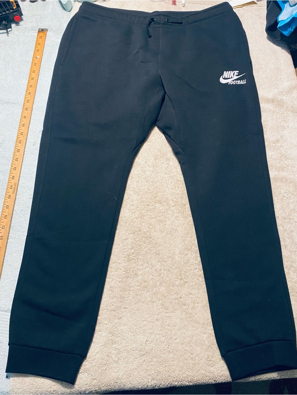 NEW Nike Football Mens Club Fleece Black joggers sweatpants size XL